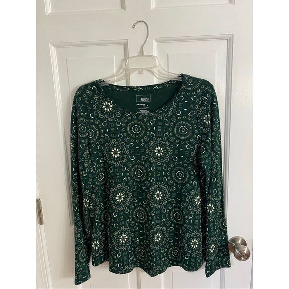 Sonoma long sleeve printed tee size L - Picture 1 of 7